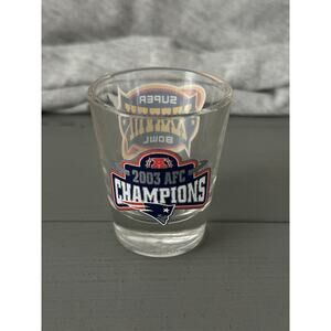 2003 AFC Champions Patriots Shot Glass